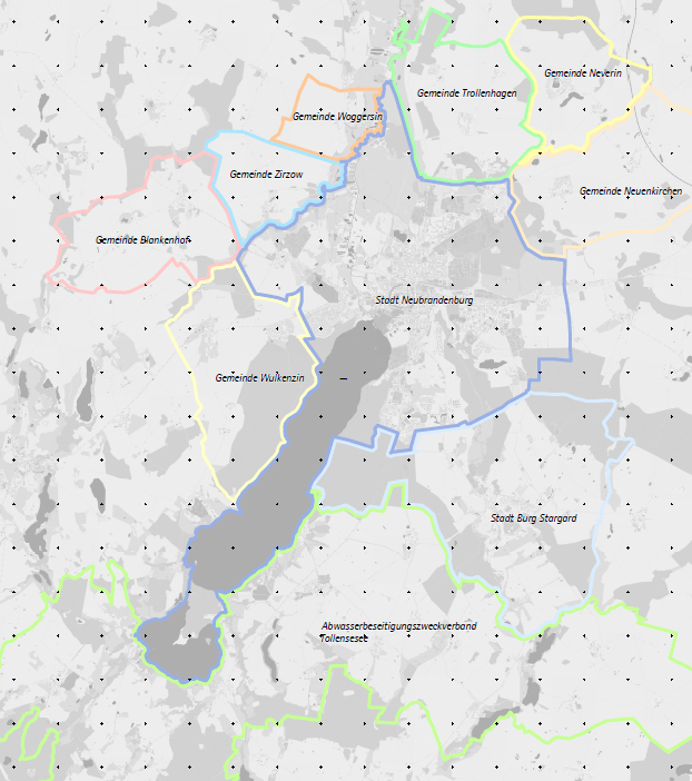 Karte Neubrandenburg Umgebung
