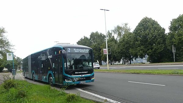 E-Bus auf Linie 2 