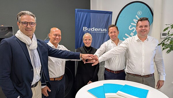 Verantwortlichen aller Unternehmen geben sich die Hand