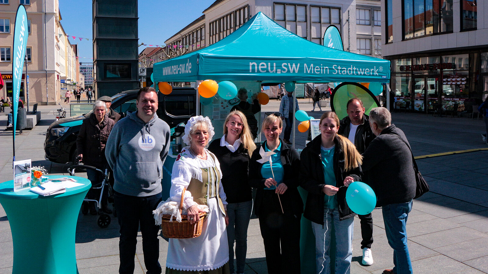 EnergieTag MV mit neu.sw auf dem Neubrandenburger Markt